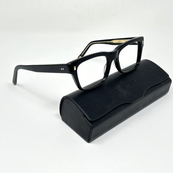 eyevan Del Prado Eyeglasses Frame Black PBK/G Made In Japan 53 [] 18 147 - Picture 3 of 15